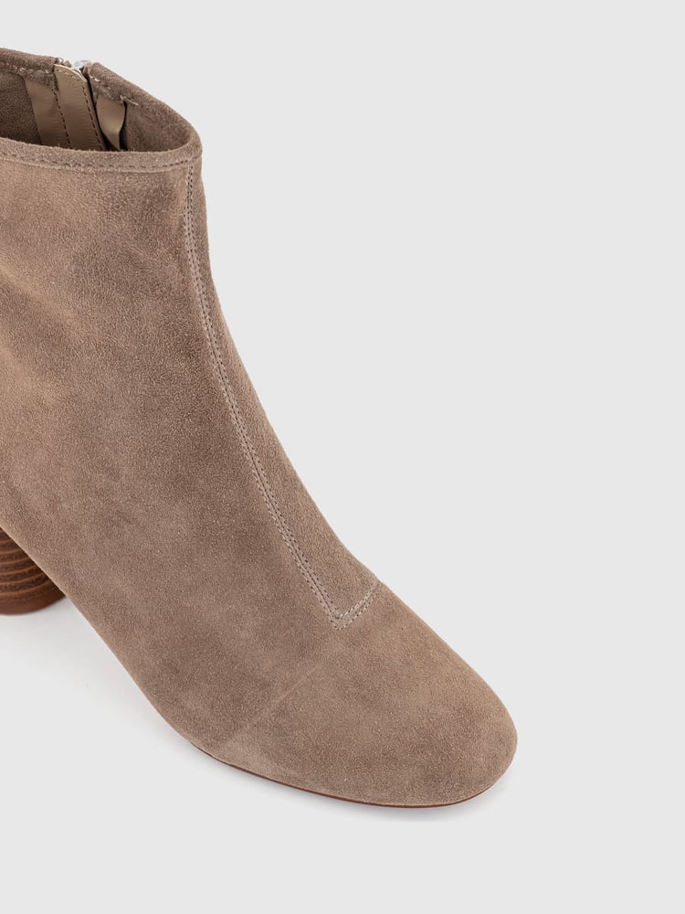 Office Brown Suede Sock Ankle Ash Boots - Image 4 of 4