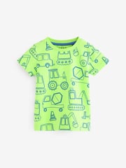 Blue/Green Short Sleeve T-Shirts 5 Pack (3mths-7yrs) - Image 1 of 6