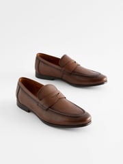 Brown Saddle Loafers - Image 1 of 7