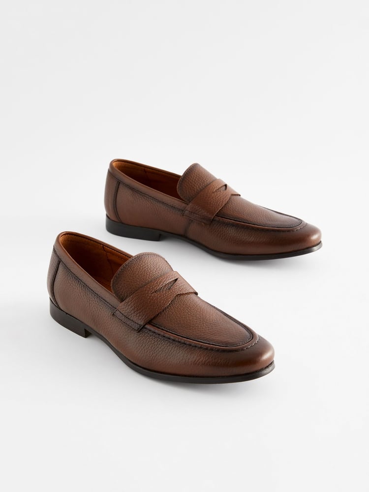 Brown Saddle Loafers - Image 1 of 7