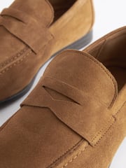 Tan Brown Saddle Loafers - Image 7 of 7