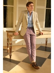 Brown Gloss Shine Brogue Shoes - Image 2 of 7