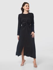 Closet London Black Twist Front Dress - Image 1 of 5