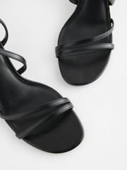 Black Forever Comfort® Strappy Wedges - Image 6 of 8