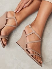 Camel Forever Comfort® Strappy Wedges - Image 2 of 9