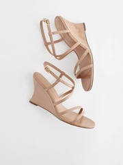 Camel Forever Comfort® Strappy Wedges - Image 5 of 9