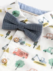 Multi Short Sleeve Shirt And Bow Tie Set (3mths-7yrs) - Image 8 of 8