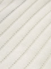 Ecru White Woven Mix Short  Sleeve Midi Dress - Image 5 of 5
