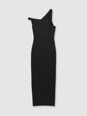 Good American Black Good American Twisted Strap Jersey Maxi Dress - Image 2 of 5