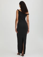 Good American Black Good American Twisted Strap Jersey Maxi Dress - Image 4 of 5