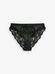 Schwarz & Petrol - Lace High Leg Knickers 2 Pack - Bild 7 von 9