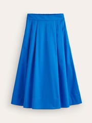 Boden Blue Petite Isabella Cotton Sateen Skirt - Image 5 of 5