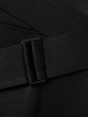 Reiss Black Raya Strappy Asymmetric Midi Dress - Image 6 of 6