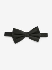 Black Textured Silk Bow Tie - Image 1 of 4