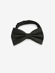 Black Textured Silk Bow Tie - Image 3 of 4