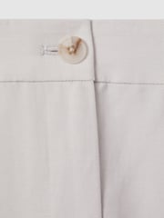 Reiss Light Grey Farrah Tapered Suit Trousers with TENCEL™ Fibers - Image 6 of 6
