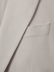 Reiss Light Grey Farrah Single Breasted Suit Blazer with TENCEL™ Fibers - Image 6 of 6