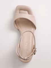 Simply Be Natural Barely There on Low Block Heels in Extra Wide Fit - Image 7 of 7