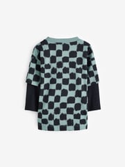 Grey/Black 100% Cotton Long Sleeve T-Shirts 3 Pack (3mths-7yrs) - Image 5 of 6