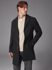 Black Epsom Overcoat - Image 1 of 12
