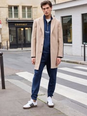Neutral Brown Epsom Overcoat - Image 2 of 9