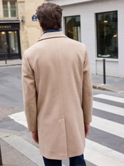 Neutral Brown Epsom Overcoat - Image 3 of 9