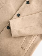 Neutral Brown Epsom Overcoat - Image 7 of 9