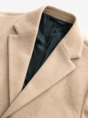Neutral Brown Epsom Overcoat - Image 9 of 9