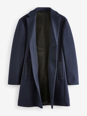 Navy Blue Epsom Overcoat - Image 6 of 10