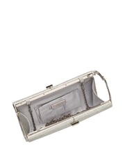 Lotus Silver/ white Clutch Bag with Chain - Image 3 of 4