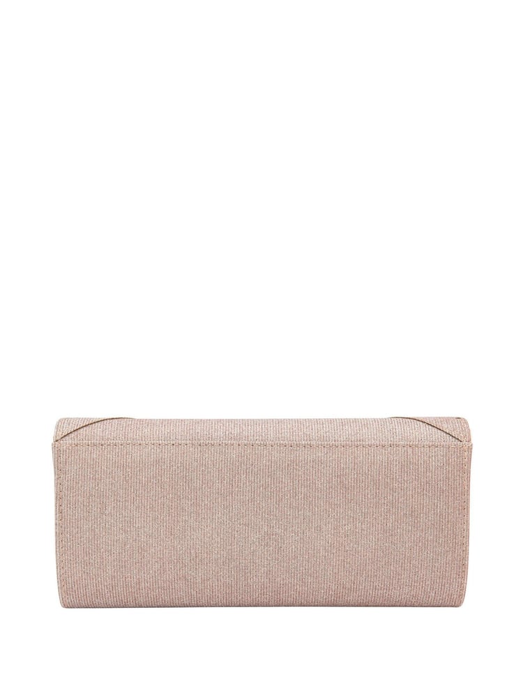 Lotus Pink Clutch Bag with Chain - Image 2 of 4
