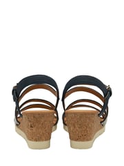 Lotus Blue/Sliver Open-Toe Heeled Sandals - Image 3 of 4