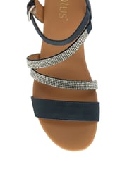 Lotus Blue/Sliver Open-Toe Heeled Sandals - Image 4 of 4