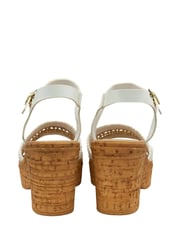 Lotus White Open-Toe Sandals - Image 3 of 4