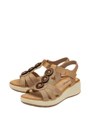 Lotus Metallic Open-Toe Heeled Sandals - Image 2 of 4