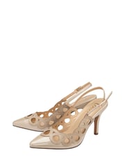 Lotus Nude Slingback Court Shoes - Image 2 of 4