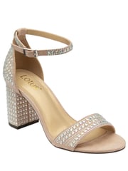 Lotus Pink Open-Toe Heeled Sandals - Image 1 of 4