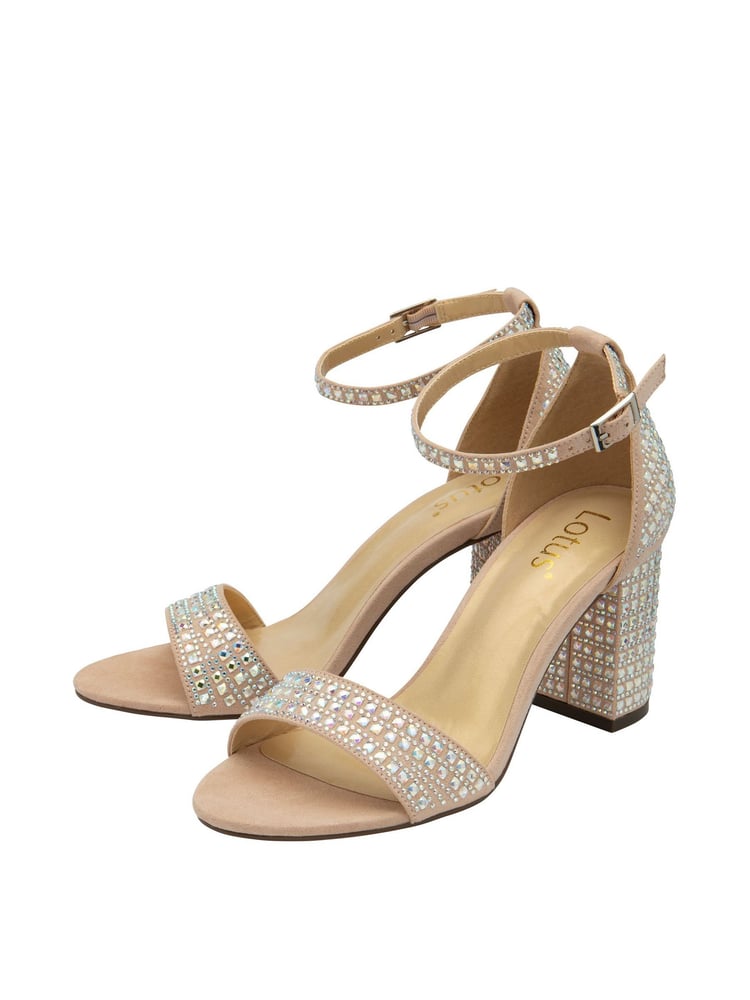 Lotus Pink Open-Toe Heeled Sandals - Image 2 of 4