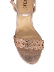 Lotus Pink Open-Toe Heeled Sandals - Image 4 of 4