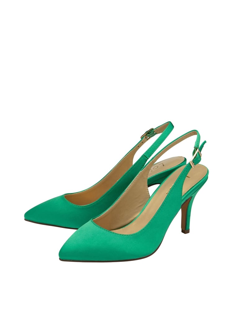 Lotus Green Slingback Court Shoes - Image 2 of 4