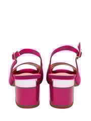 Lotus Pink Slingback Block-Heel Shoes - Image 3 of 4