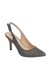 Lotus Grey Slingback Court Shoes - Image 1 of 4