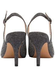 Lotus Grey Slingback Court Shoes - Image 3 of 4