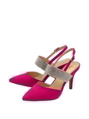 Lotus Pink/Sliver Slingback Court Shoes - Image 2 of 4