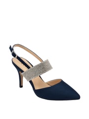Lotus Blue Slingback Court Shoes - Image 1 of 4