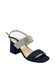 Lotus Blue Open-Toe Block-Heel Sandals - Image 1 of 4