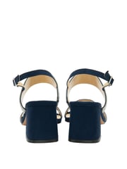 Lotus Blue Open-Toe Block-Heel Sandals - Image 3 of 4