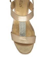 Lotus Gold Slingback Wedge Sandals - Image 4 of 4