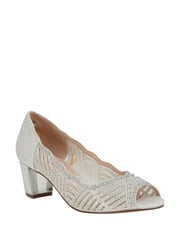 Lotus White Open-Toe Shoes - Image 1 of 4