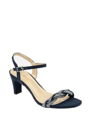 Lotus Blue Open-Toe Heeled Sandals - Image 1 of 4